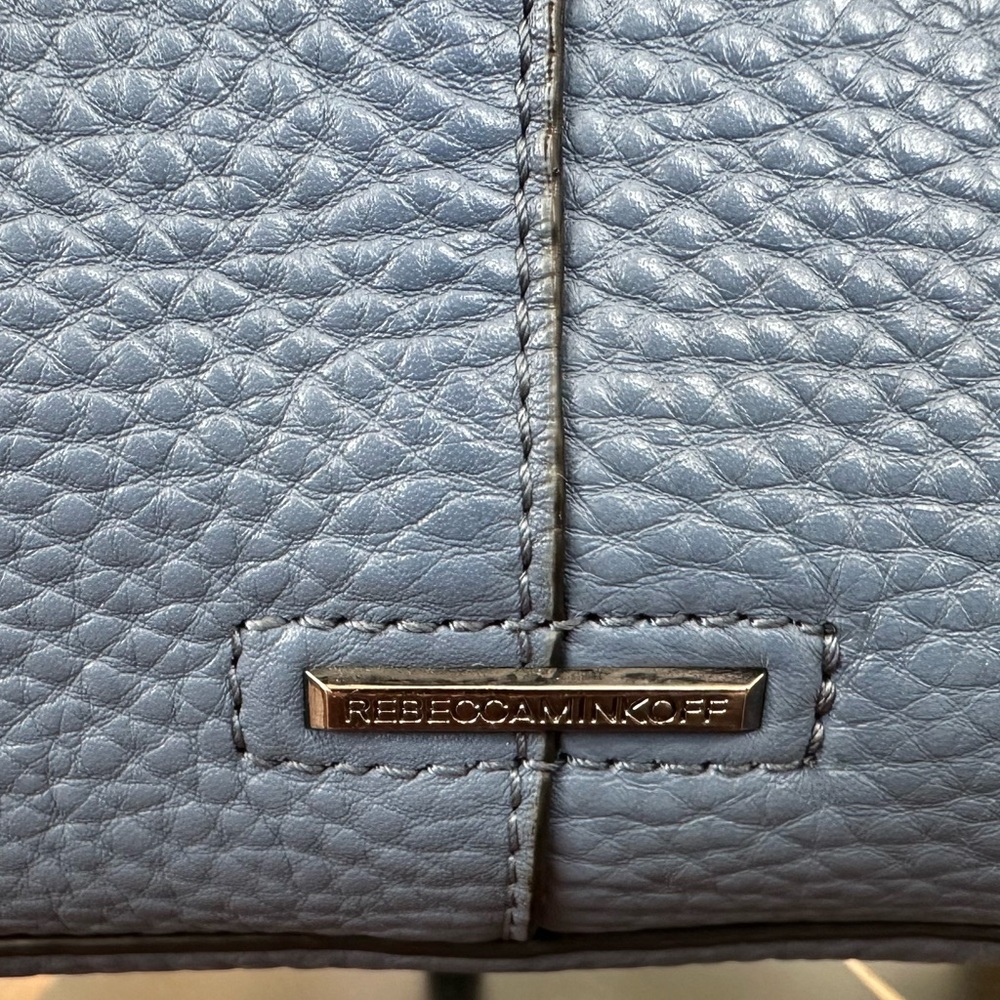 Rebecca Minkoff Blue Pebble Leather Tote - Picture 5 of 9
